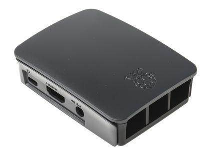 Raspberry Caja Para Raspberry Pi 3 Oficial Negro Y Gris